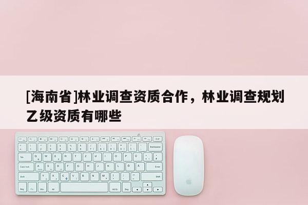 [海南省]林業(yè)調(diào)查資質(zhì)合作，林業(yè)調(diào)查規(guī)劃乙級(jí)資質(zhì)有哪些