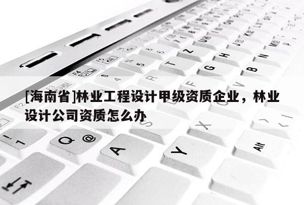 [海南省]林業(yè)工程設(shè)計(jì)甲級資質(zhì)企業(yè)，林業(yè)設(shè)計(jì)公司資質(zhì)怎么辦