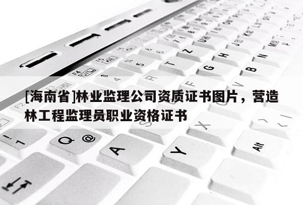 [海南省]林業(yè)監(jiān)理公司資質證書圖片，營造林工程監(jiān)理員職業(yè)資格證書