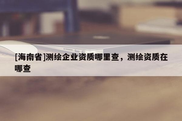 [海南省]測(cè)繪企業(yè)資質(zhì)哪里查，測(cè)繪資質(zhì)在哪查