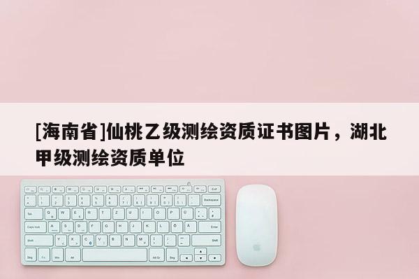 [海南省]仙桃乙級測繪資質(zhì)證書圖片，湖北甲級測繪資質(zhì)單位